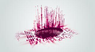 Science visual of the digital thumbprint